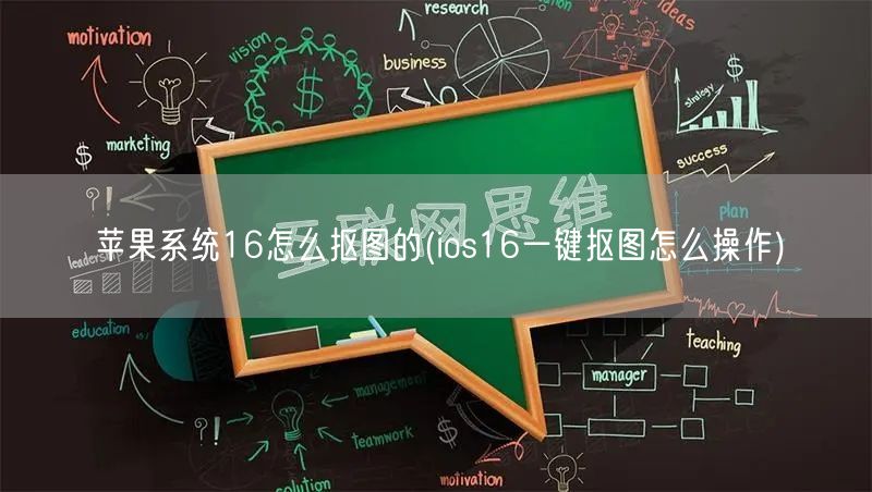 苹果系统16怎么抠图的(ios16一键抠图怎么操作)