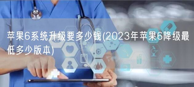 苹果6系统升级要多少钱(2023年苹果6降级最低多少版本)