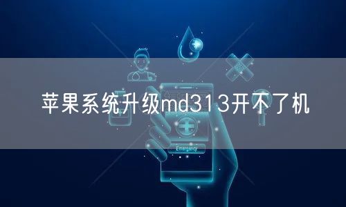 苹果系统升级md313开不了机