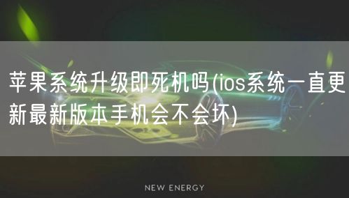 苹果系统升级即死机吗(ios系统一直更新最新版本手机会不会坏)