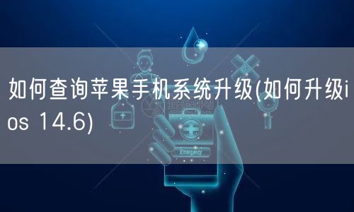 如何查询苹果手机系统升级(如何升级ios 14.6)