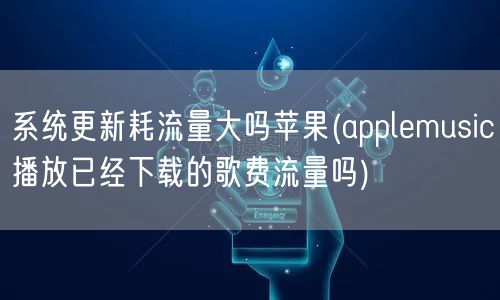 系统更新耗流量大吗苹果(applemusic播放已经下载的歌费流量吗)