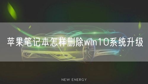 苹果笔记本怎样删除win10系统升级