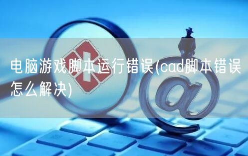 电脑游戏脚本运行错误(cad脚本错误怎么解决)