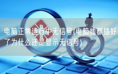 电脑正常运行中无信号(电脑线都插好了为什么还是显示无信号)