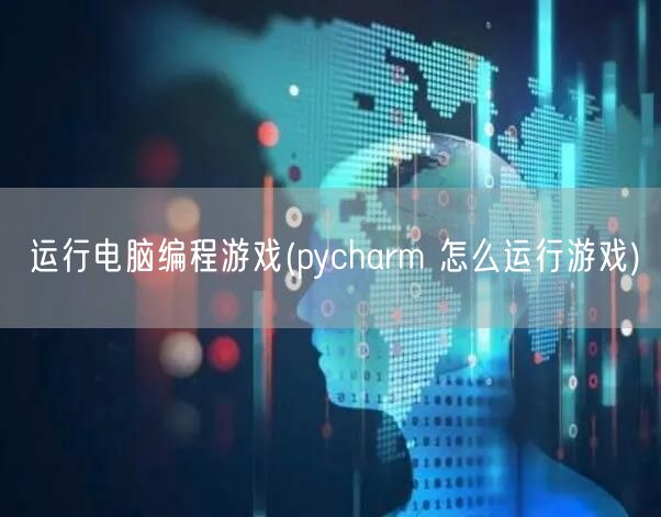 运行电脑编程游戏(pycharm 怎么运行游戏)